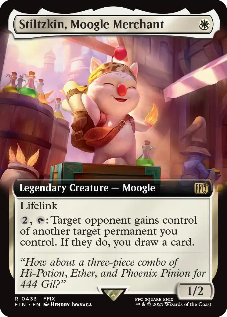 Image for Stiltzkin, Moogle Merchant (Extended Art) (433) [FINAL FANTASY] - Magic: The Gathering