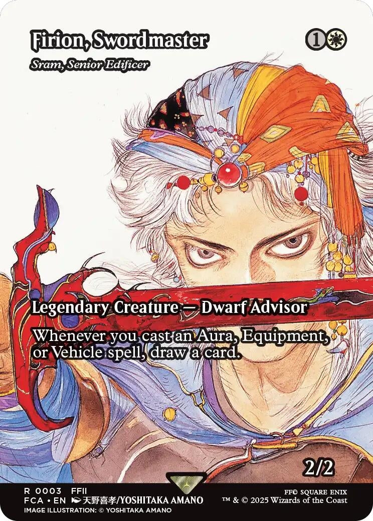 Image for Firion, Swordmaster - Sram, Senior Edificer (Showcase) (3) [FINAL FANTASY: Through the Ages] - Magic: The Gathering