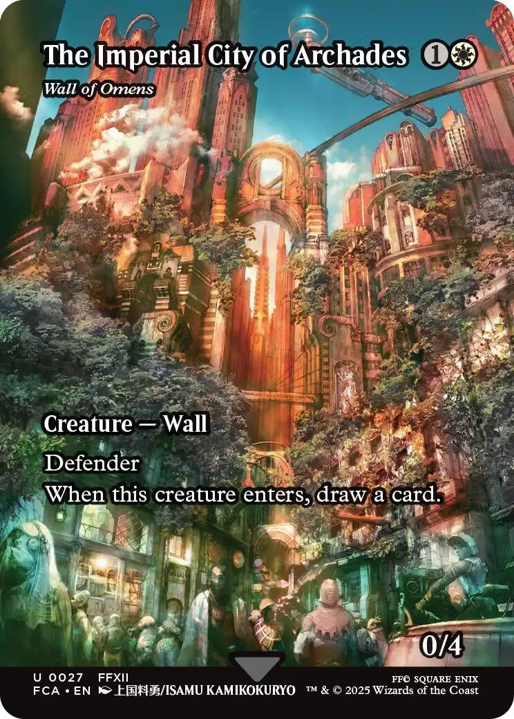Image for The Imperial City of Archades - Wall of Omens (Showcase) (27) [FINAL FANTASY: Through the Ages] - Magic: The Gathering