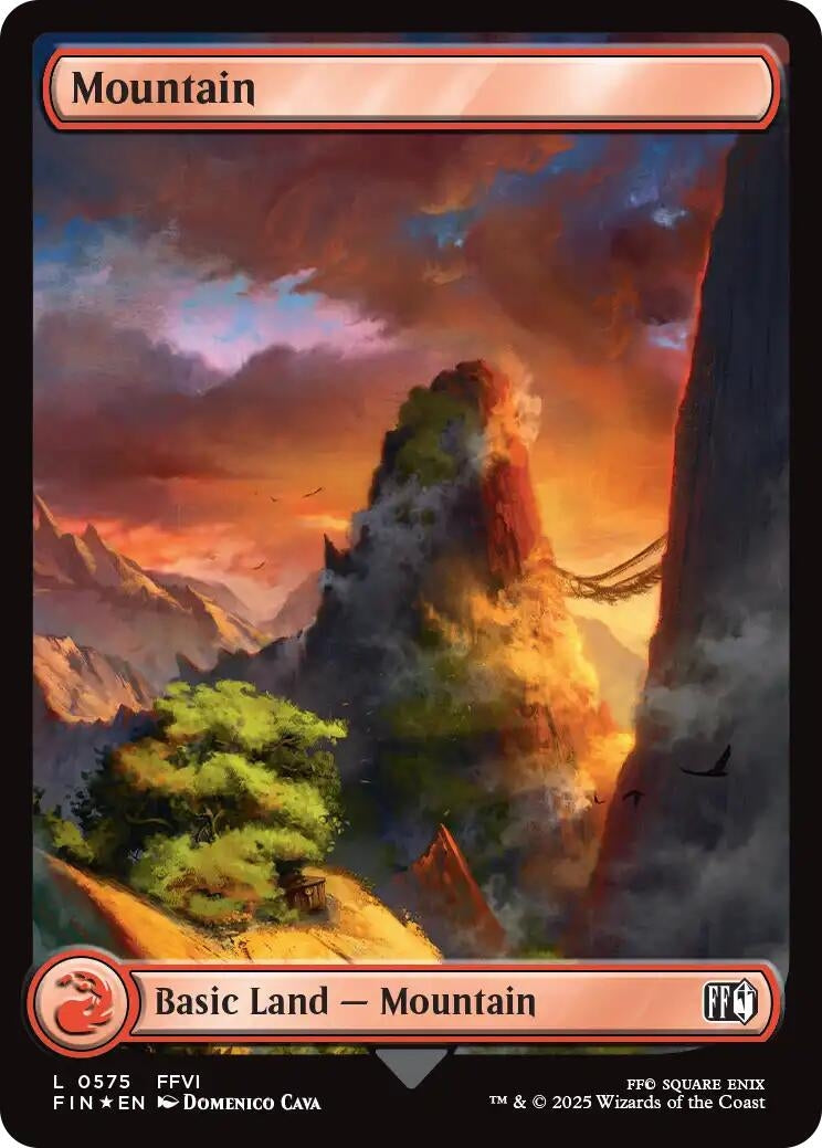 Image for Mountain (0575) (Surge Foil) (575) [FINAL FANTASY] - Magic: The Gathering