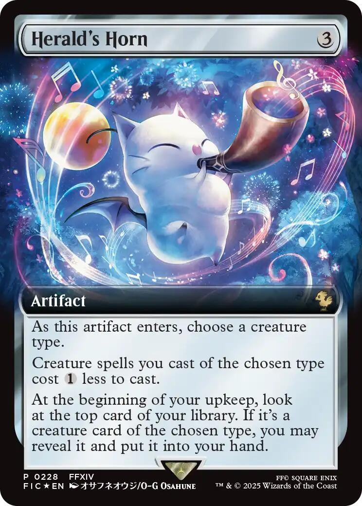 Image for Herald's Horn (Extended Art) (228) [Buy-A-Box Promos] - Magic: The Gathering