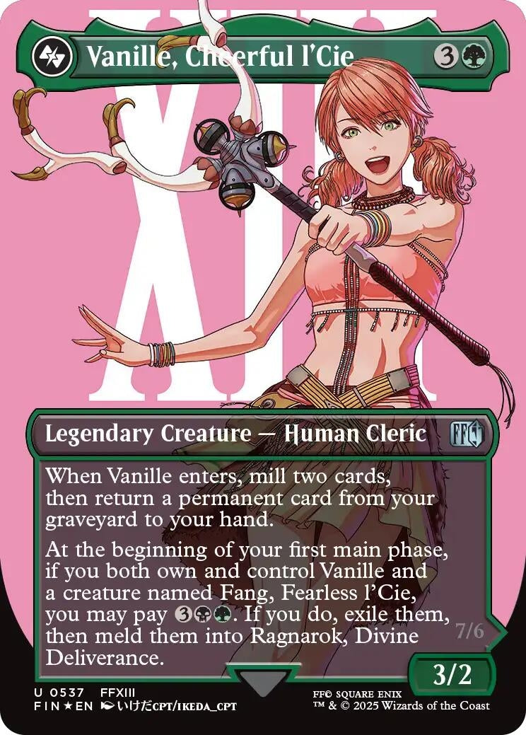 Image for Vanille, Cheerful l'Cie (Borderless) (Surge Foil) (537) [FINAL FANTASY] - Magic: The Gathering