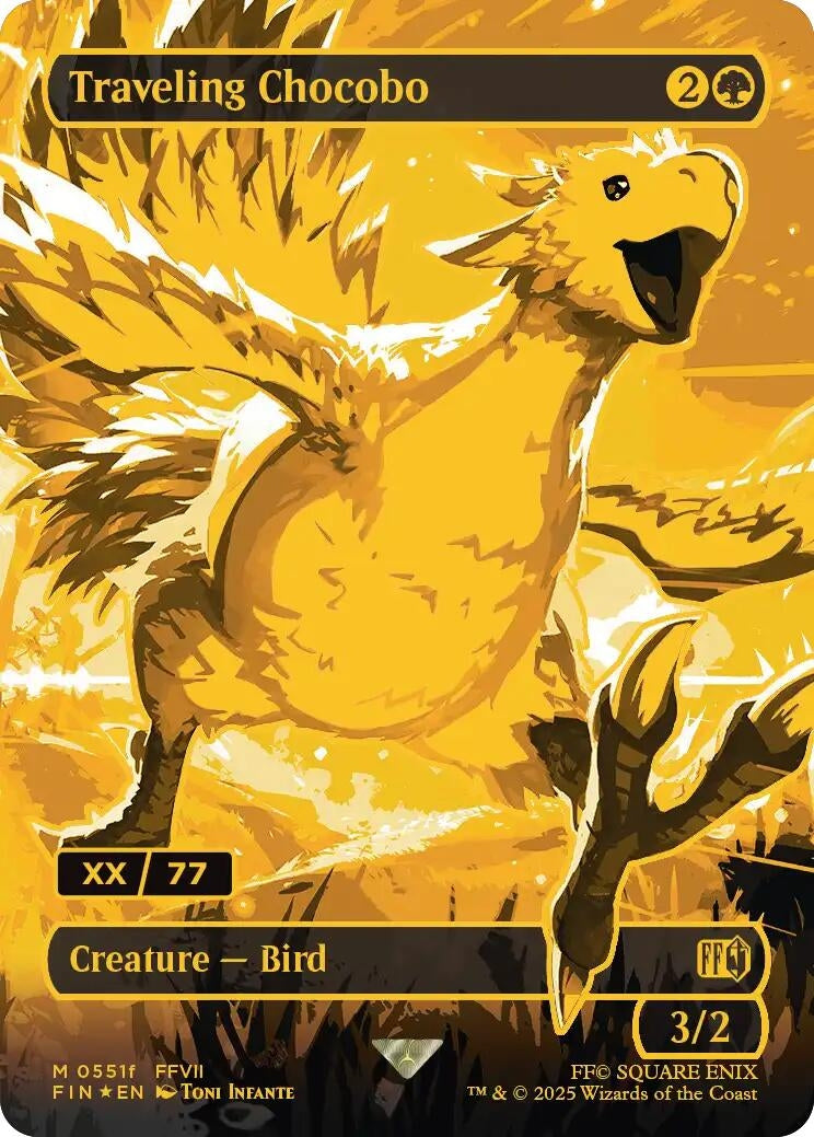 Image for Traveling Chocobo (Borderless) (Serial Numbered) (551f) [FINAL FANTASY] - Magic: The Gathering