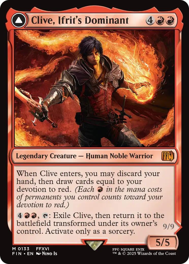 Image for Clive, Ifrit's Dominant (133) [FINAL FANTASY] - Magic: The Gathering