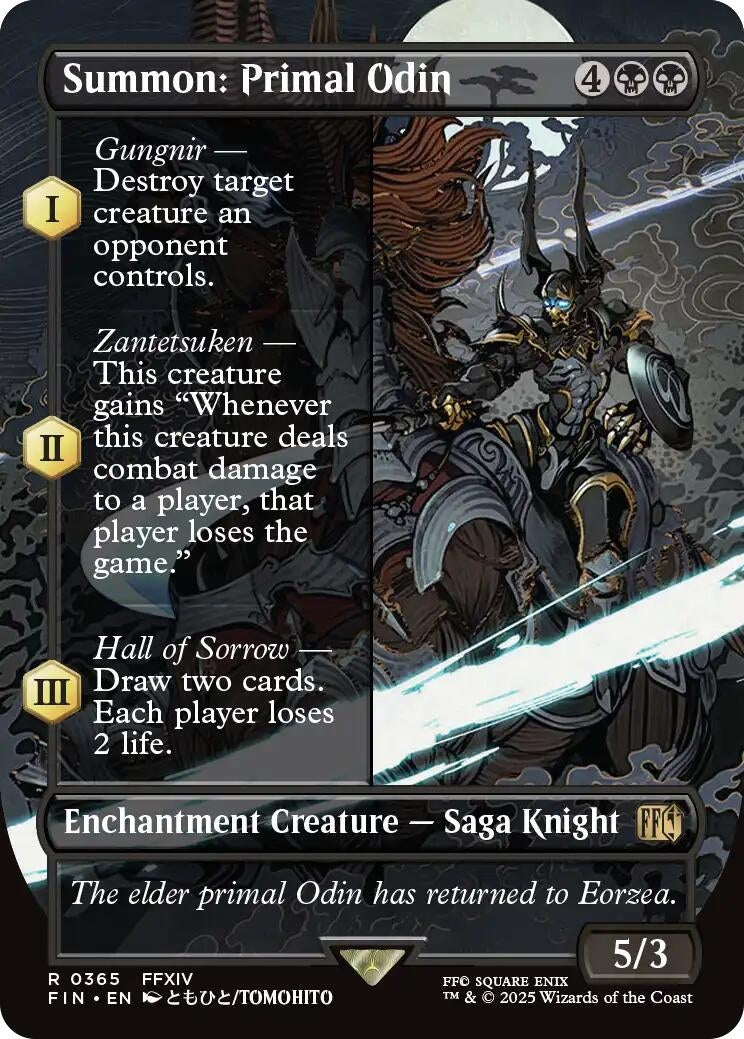 Summon: Primal Odin (Borderless) (365) [FINAL FANTASY]
