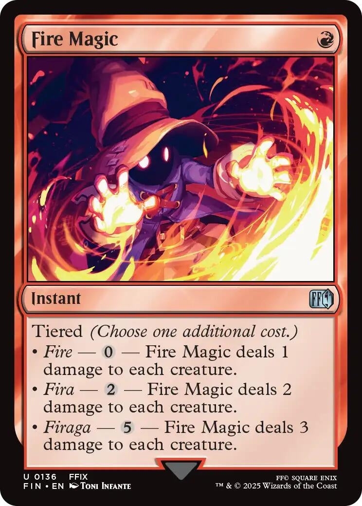 Image for Fire Magic (136) [FINAL FANTASY] - Magic: The Gathering