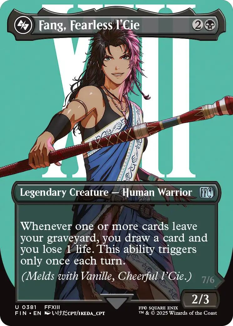 Image for Fang, Fearless l'Cie (Borderless) (381) [FINAL FANTASY] - Magic: The Gathering