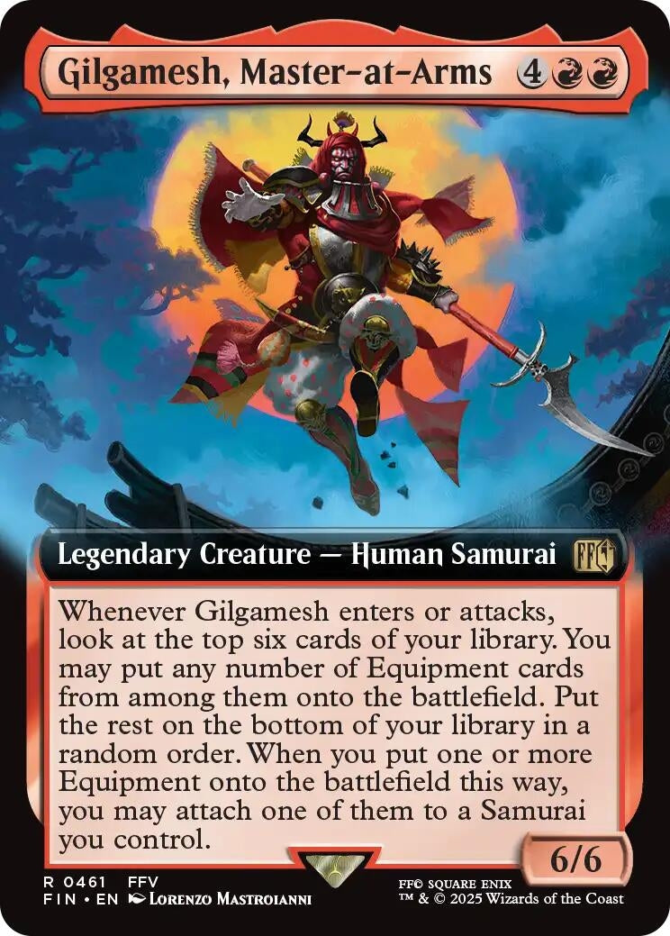 Image for Gilgamesh, Master-at-Arms (Extended Art) (461) [FINAL FANTASY] - Magic: The Gathering