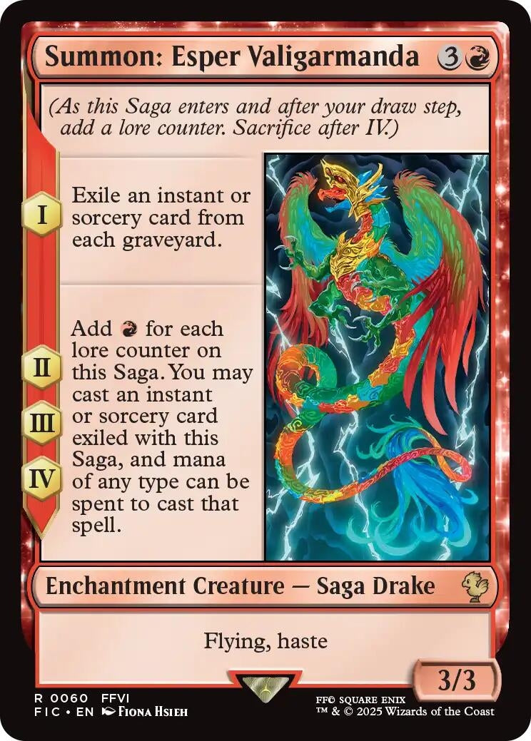 Image for Summon: Esper Valigarmanda (60) [FINAL FANTASY] - Magic: The Gathering
