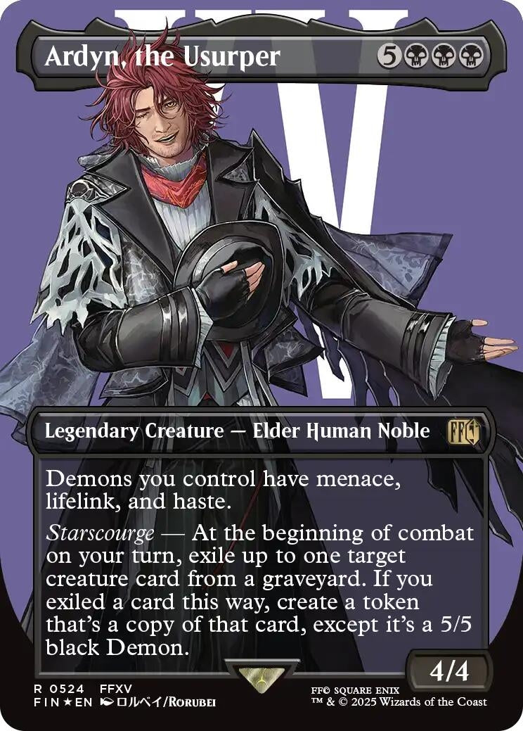 Image for Ardyn, the Usurper (0524) (Borderless) (Surge Foil) (524) [FINAL FANTASY] - Magic: The Gathering