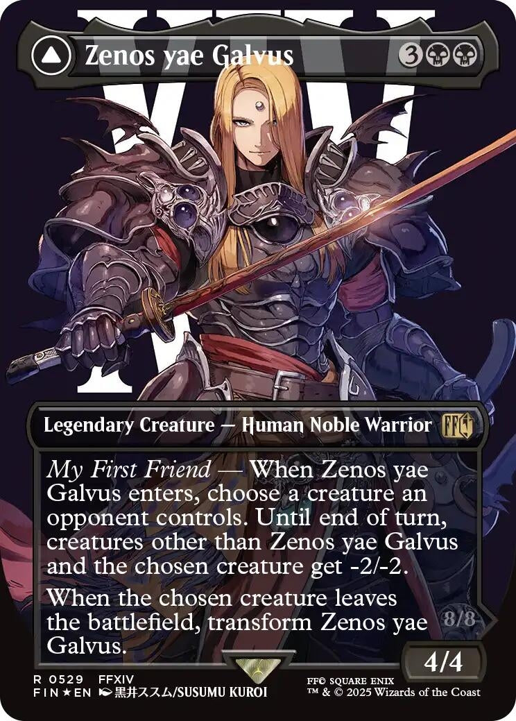 Image for Zenos yae Galvus (Borderless) (Surge Foil) (529) [FINAL FANTASY] - Magic: The Gathering