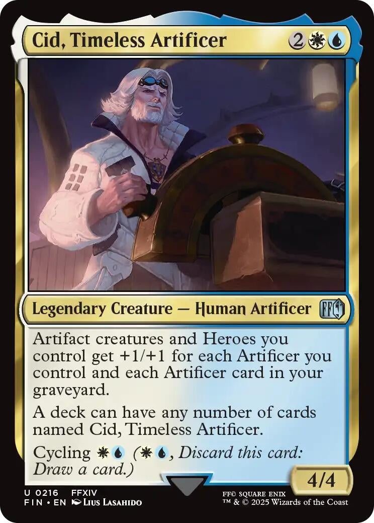 Image for Cid, Timeless Artificer (0216) (216) [FINAL FANTASY] - Magic: The Gathering
