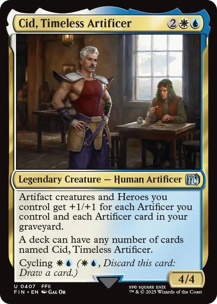 Image for Cid, Timeless Artificer (0407) (407) [FINAL FANTASY] - Magic: The Gathering