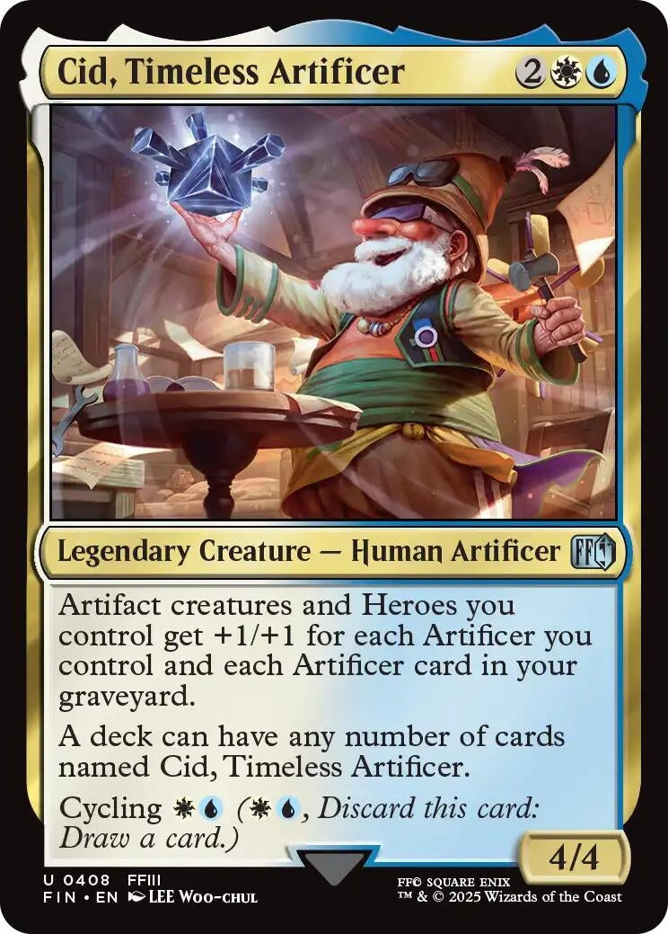 Image for Cid, Timeless Artificer (0408) (408) [FINAL FANTASY] - Magic: The Gathering