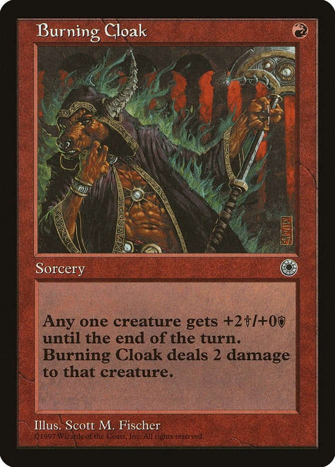 Image for Burning Cloak [Portal] - Magic: The Gathering
