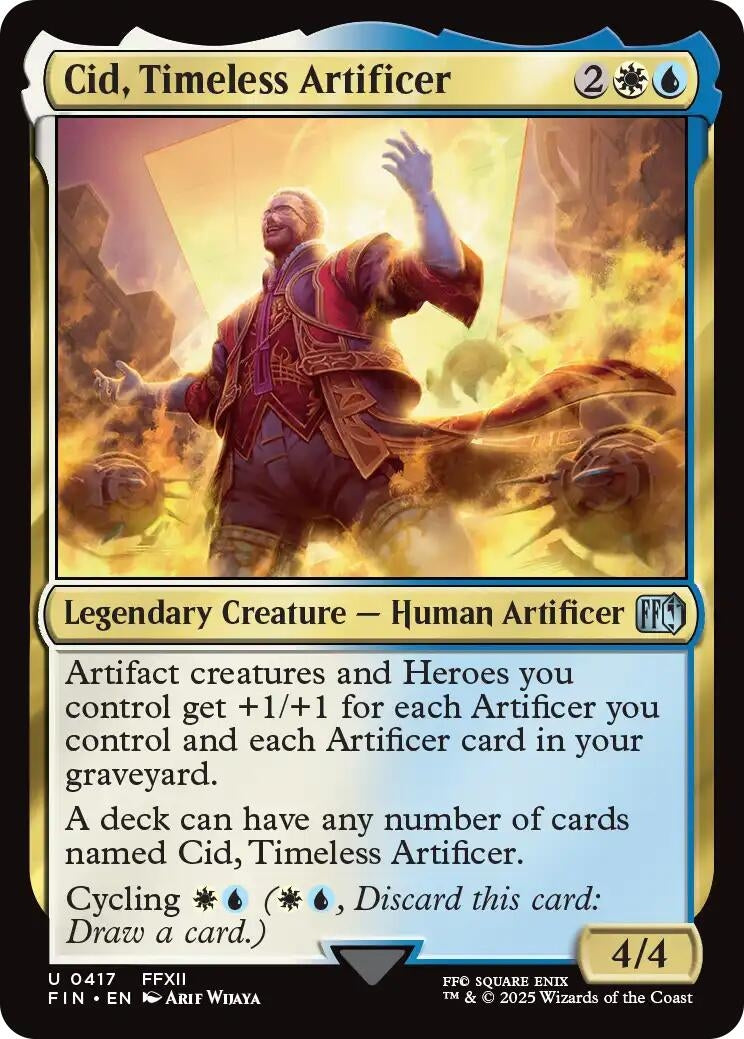 Image for Cid, Timeless Artificer (0417) (417) [FINAL FANTASY] - Magic: The Gathering