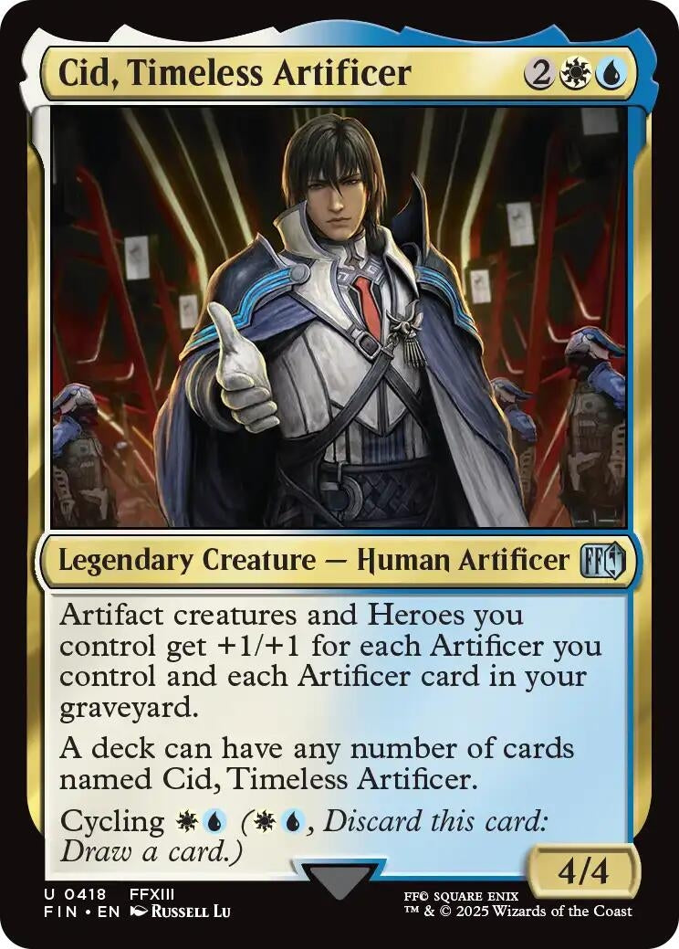 Image for Cid, Timeless Artificer (0418) (418) [FINAL FANTASY] - Magic: The Gathering