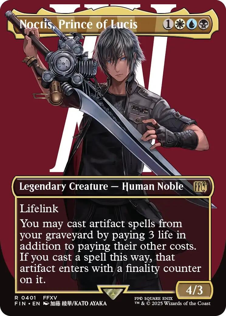 Image for Noctis, Prince of Lucis (Borderless) (401) [FINAL FANTASY] - Magic: The Gathering