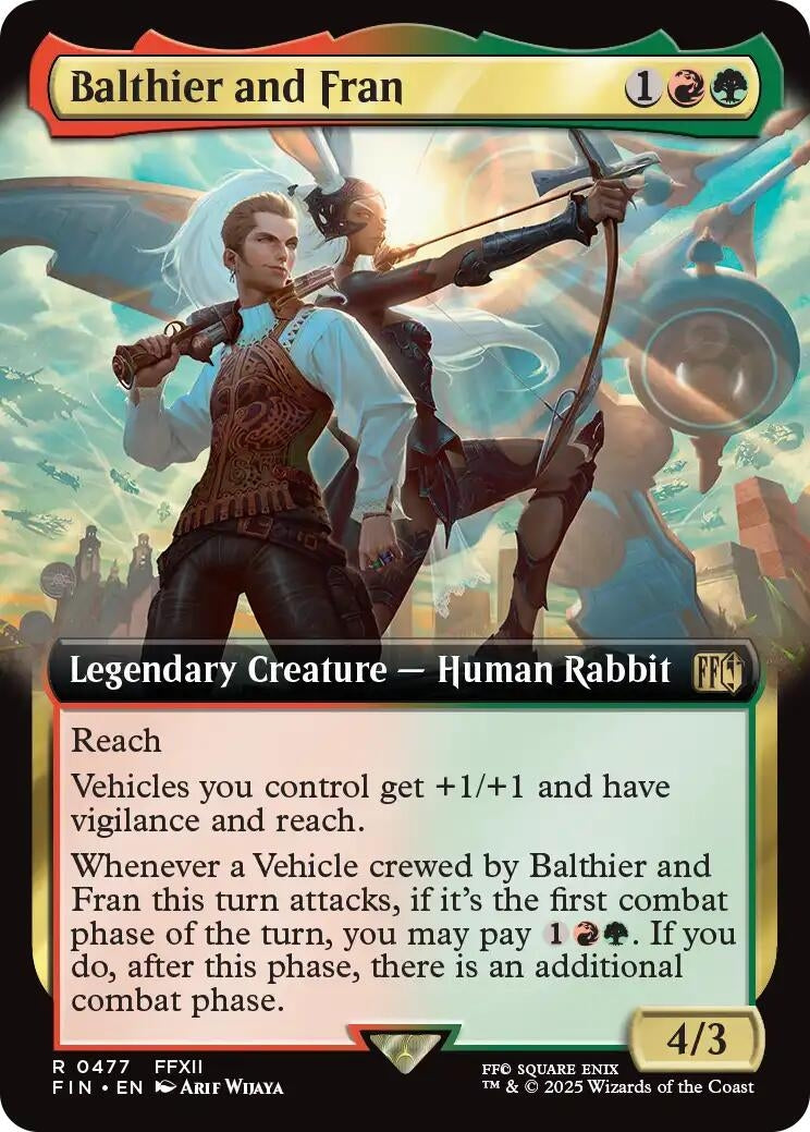 Image for Balthier and Fran (Extended Art) (477) [FINAL FANTASY] - Magic: The Gathering