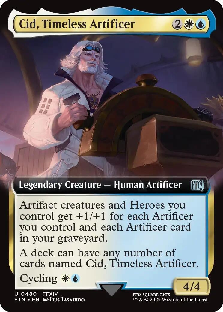 Image for Cid, Timeless Artificer (Extended Art) (480) [FINAL FANTASY] - Magic: The Gathering