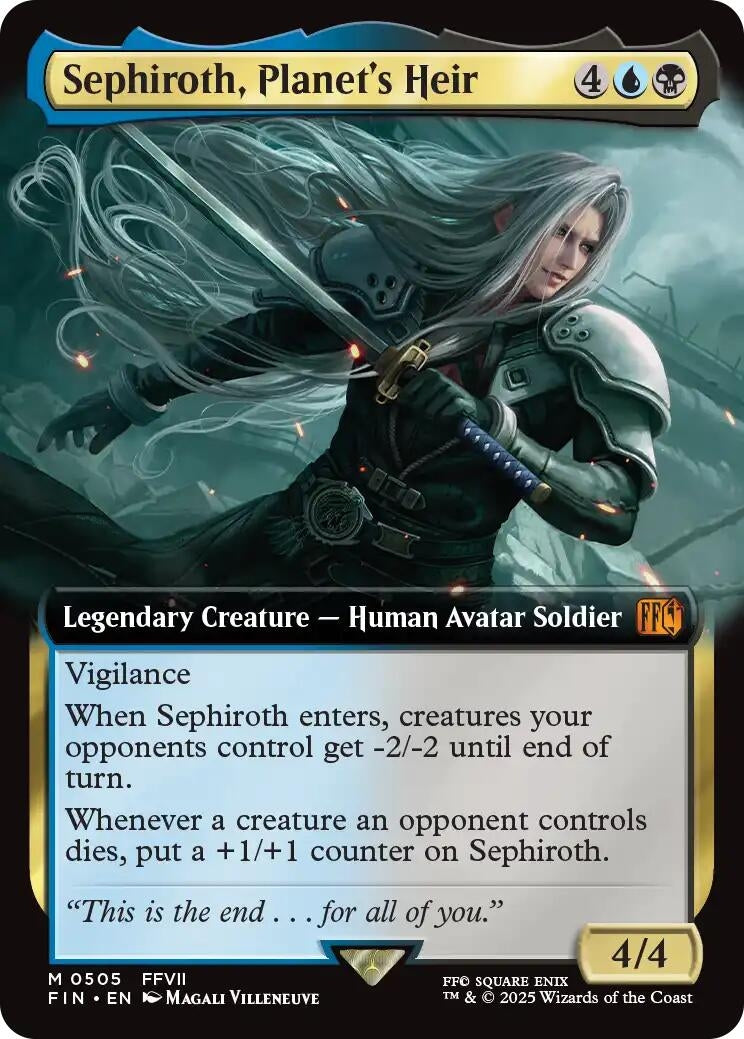 Image for Sephiroth, Planet's Heir (Extended Art) (505) [FINAL FANTASY] - Magic: The Gathering