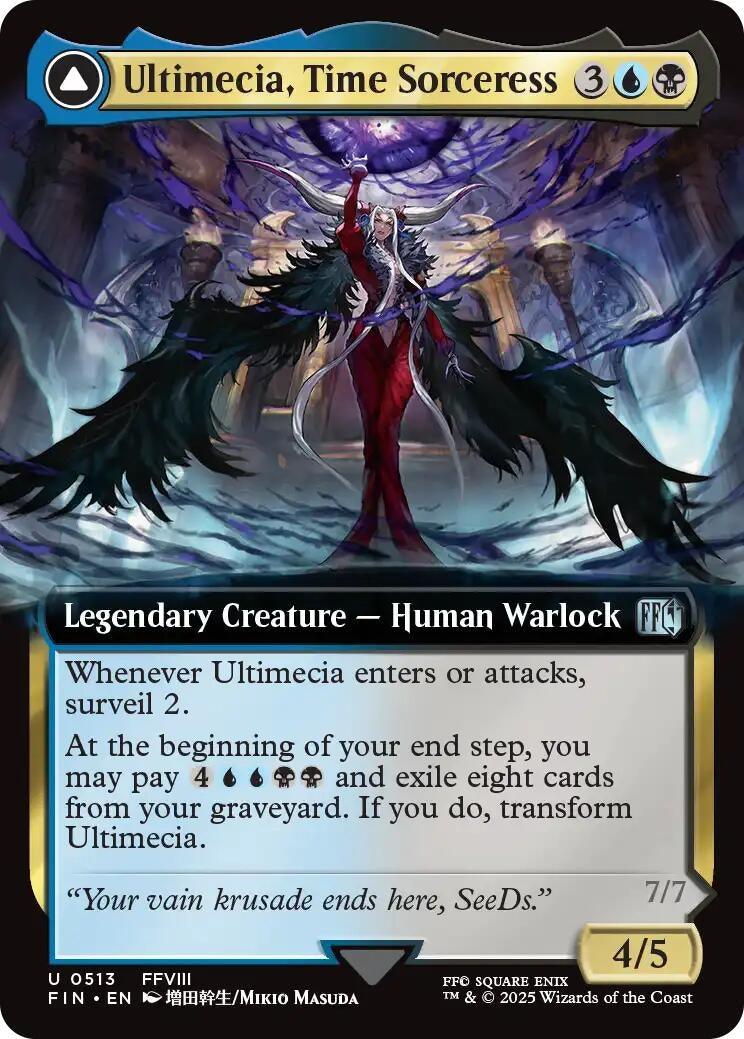 Image for Ultimecia, Time Sorceress (Extended Art) (513) [FINAL FANTASY] - Magic: The Gathering