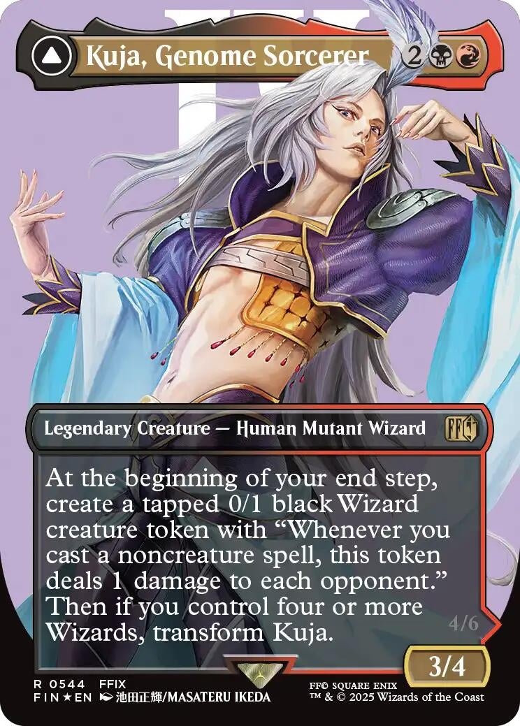 Image for Kuja, Genome Sorcerer (Borderless) (Surge Foil) (544) [FINAL FANTASY] - Magic: The Gathering