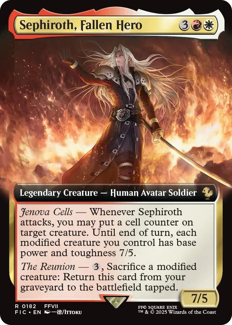 Image for Sephiroth, Fallen Hero (Extended Art) (182) [FINAL FANTASY] - Magic: The Gathering