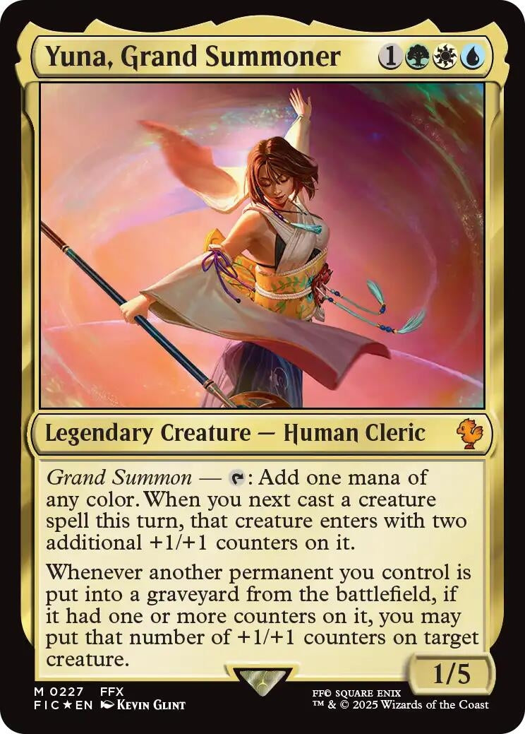 Image for Yuna, Grand Summoner (Surge Foil) (227) [FINAL FANTASY] - Magic: The Gathering
