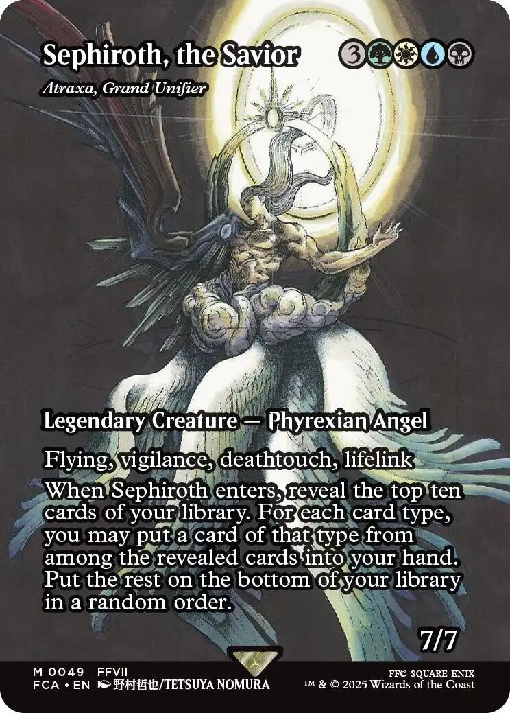 Image for Sephiroth, the Savior - Atraxa, Grand Unifier (Showcase) (49) [FINAL FANTASY: Through the Ages] - Magic: The Gathering