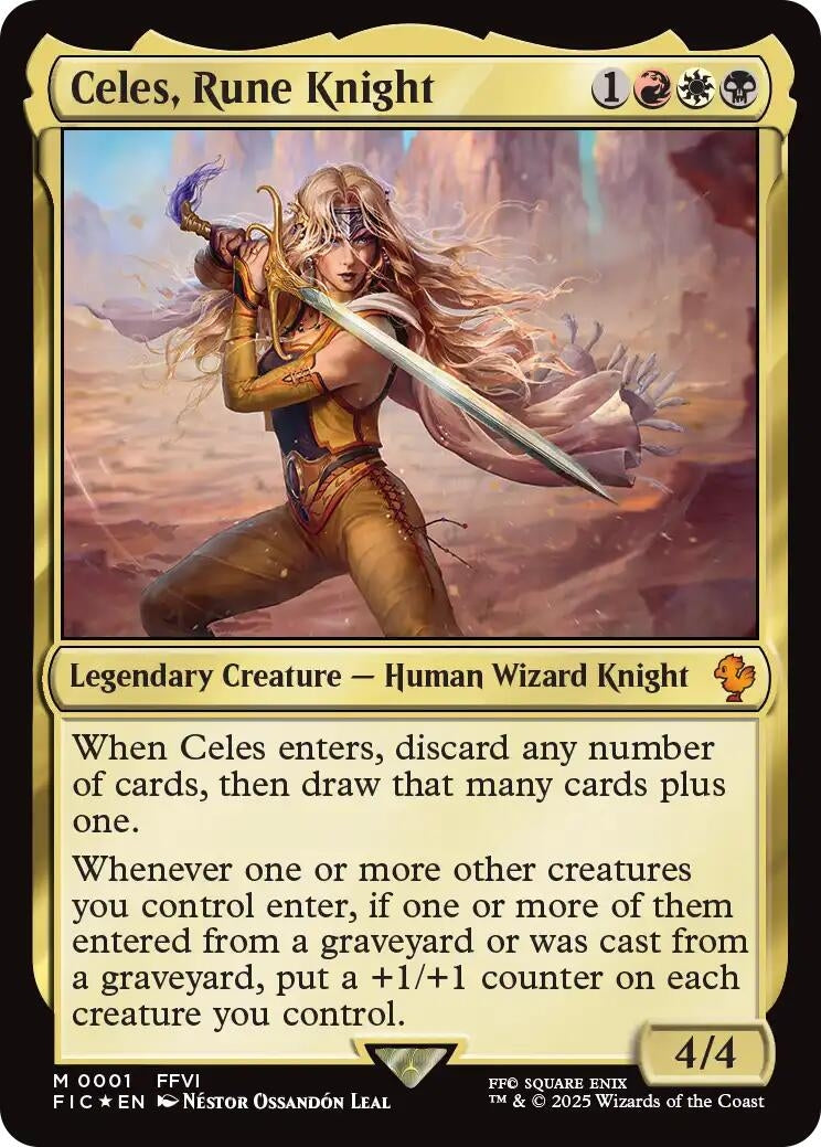 Image for Celes, Rune Knight (1) [FINAL FANTASY] - Magic: The Gathering