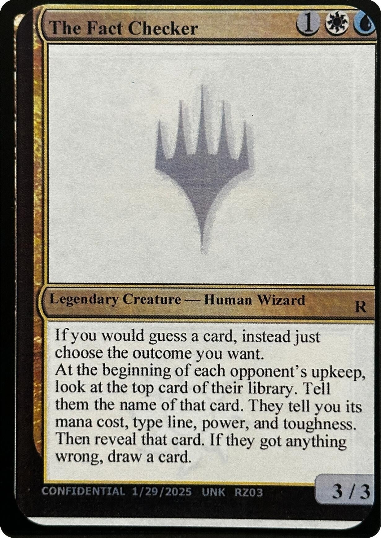 Image for The Fact Checker [Un-Known Event Playtest Cards] - Magic: The Gathering