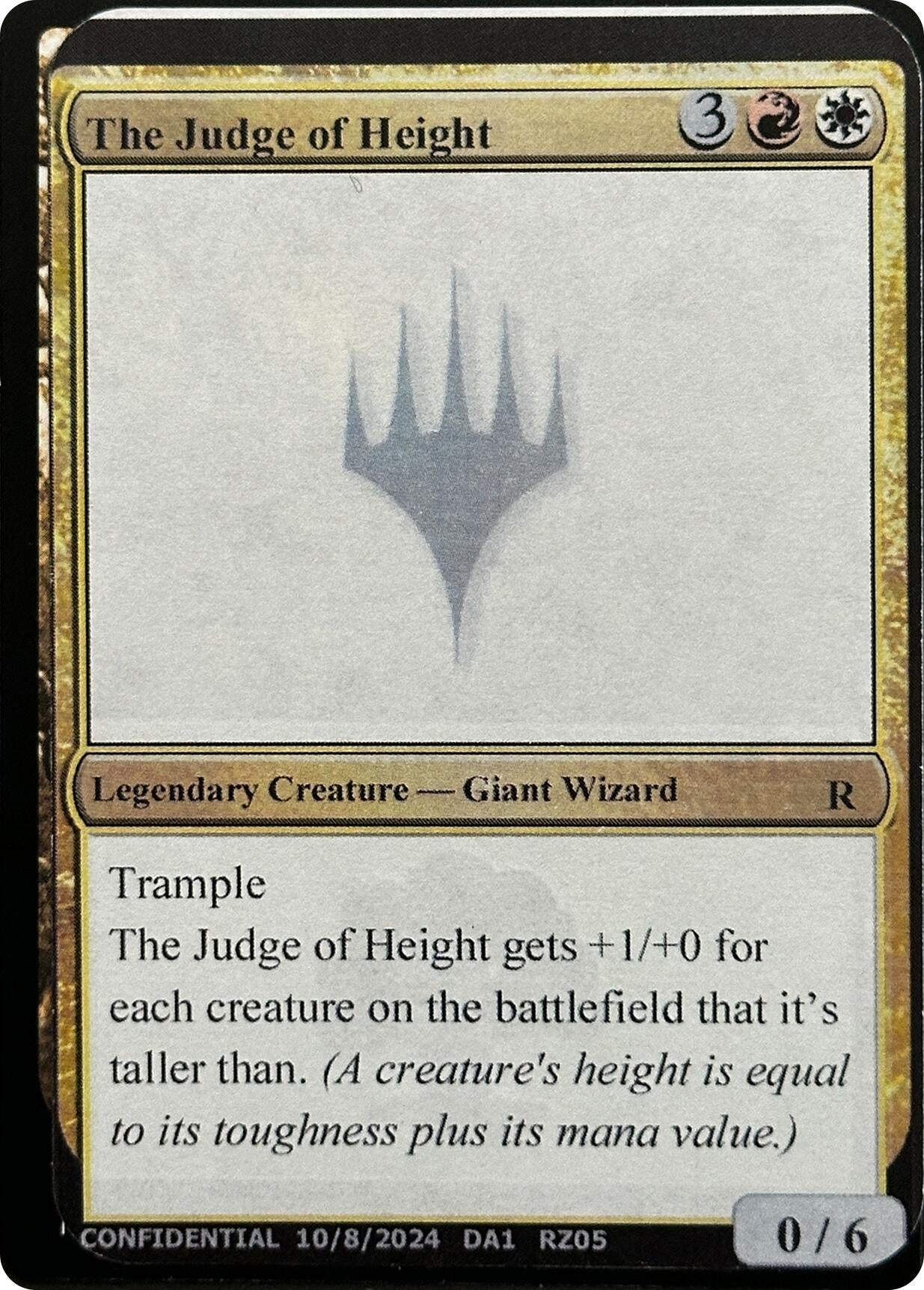 Image for The Judge of Height [Un-Known Event Playtest Cards] - Magic: The Gathering