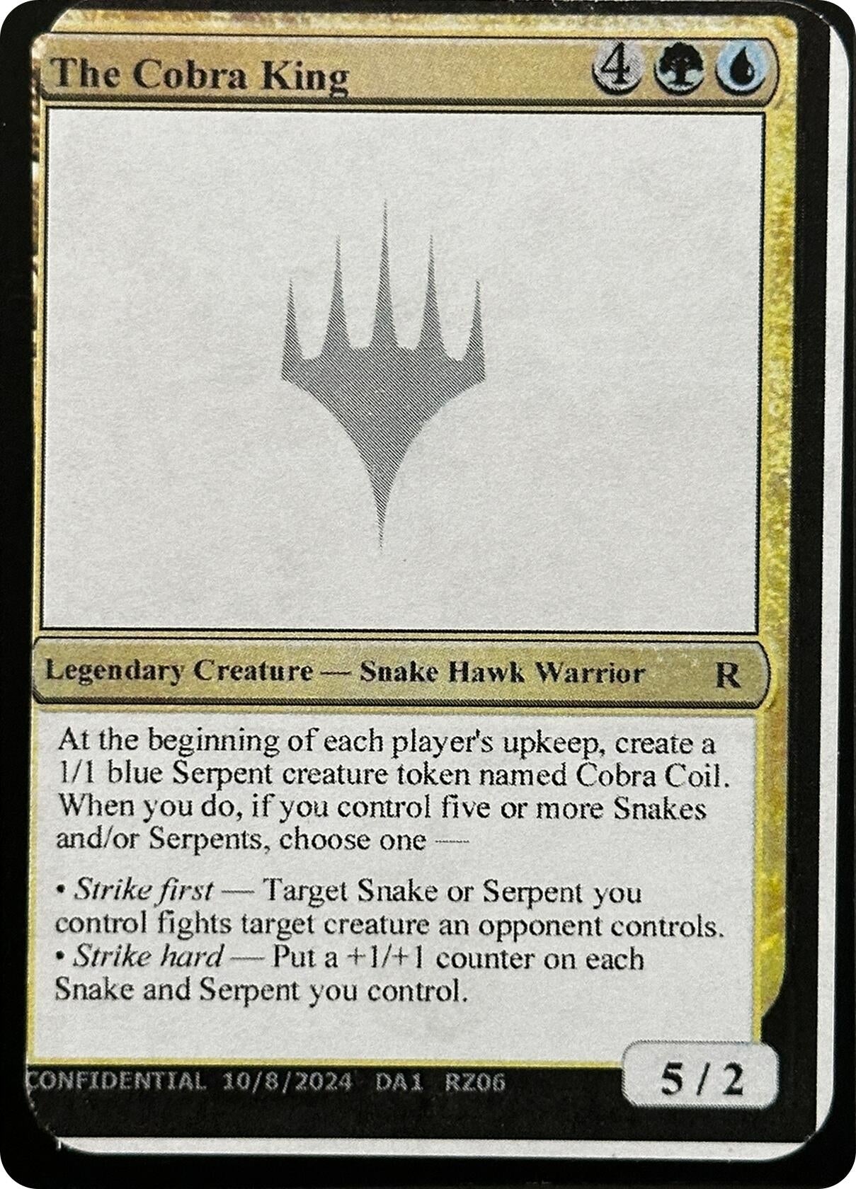 Image for The Cobra King [Un-Known Event Playtest Cards] - Magic: The Gathering
