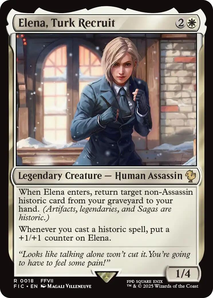 Image for Elena, Turk Recruit (18) [FINAL FANTASY] - Magic: The Gathering