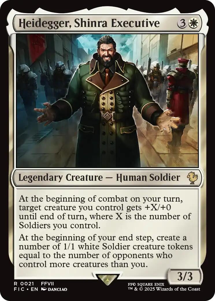 Image for Heidegger, Shinra Executive (21) [FINAL FANTASY] - Magic: The Gathering
