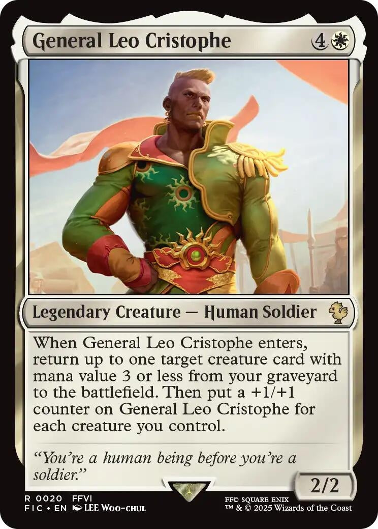 Image for General Leo Cristophe (20) [FINAL FANTASY] - Magic: The Gathering