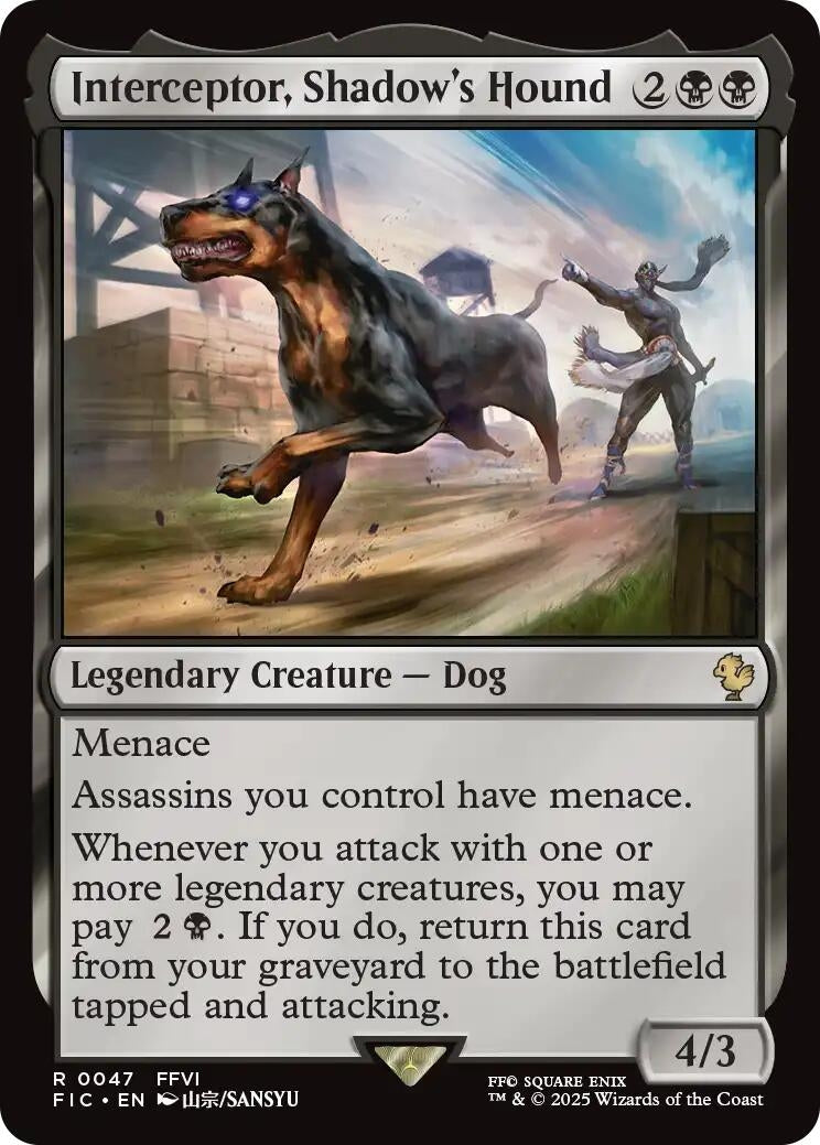 Image for Interceptor, Shadow's Hound (47) [FINAL FANTASY] - Magic: The Gathering