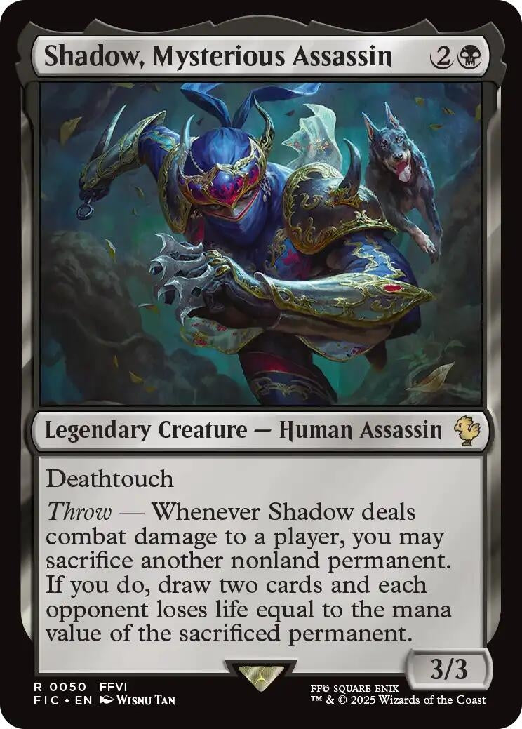 Image for Shadow, Mysterious Assassin (50) [FINAL FANTASY] - Magic: The Gathering