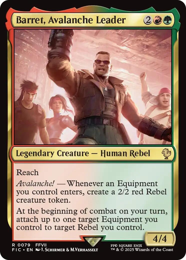 Image for Barret, Avalanche Leader (79) [FINAL FANTASY] - Magic: The Gathering