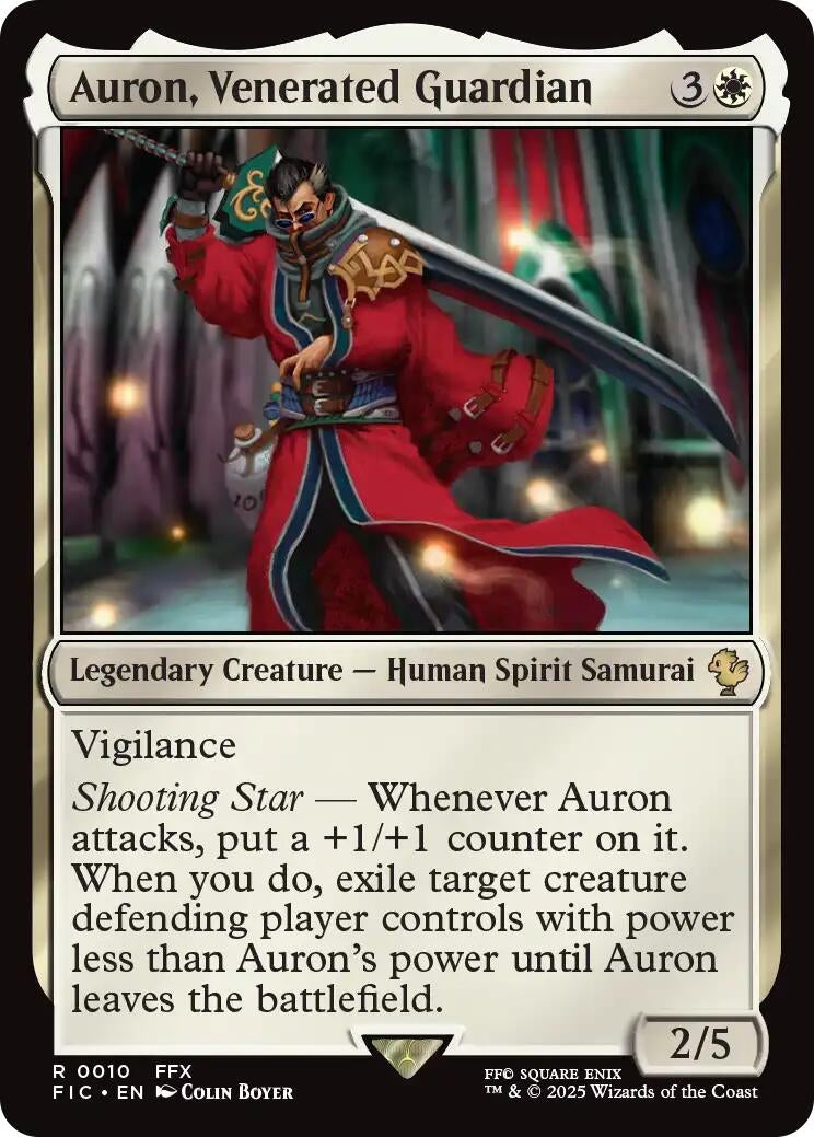 Image for Auron, Venerated Guardian (10) [FINAL FANTASY] - Magic: The Gathering