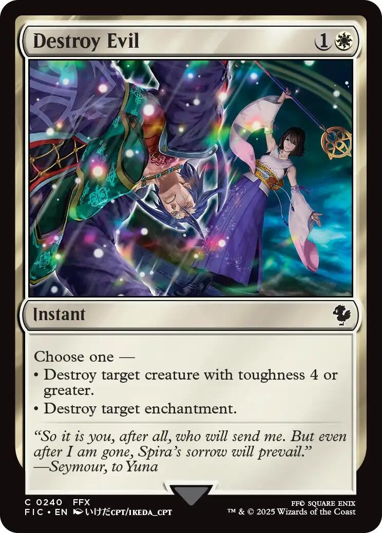 Image for Destroy Evil (240) [FINAL FANTASY] - Magic: The Gathering
