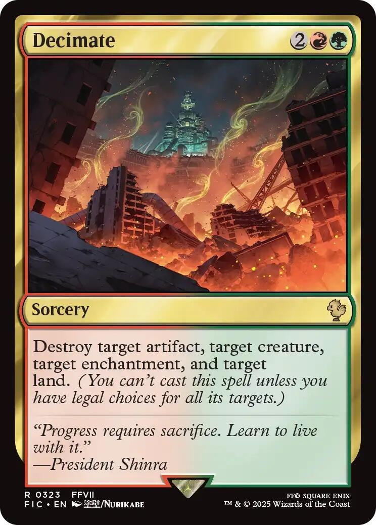 Image for Decimate (323) [FINAL FANTASY] - Magic: The Gathering
