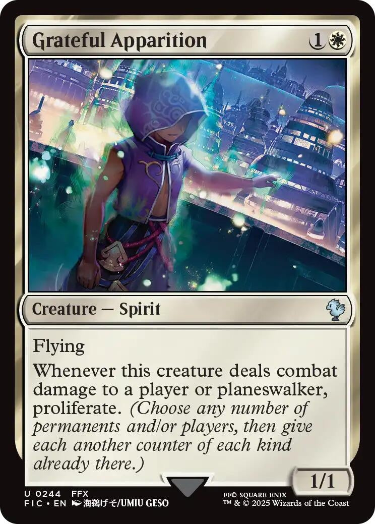 Image for Grateful Apparition (244) [FINAL FANTASY] - Magic: The Gathering
