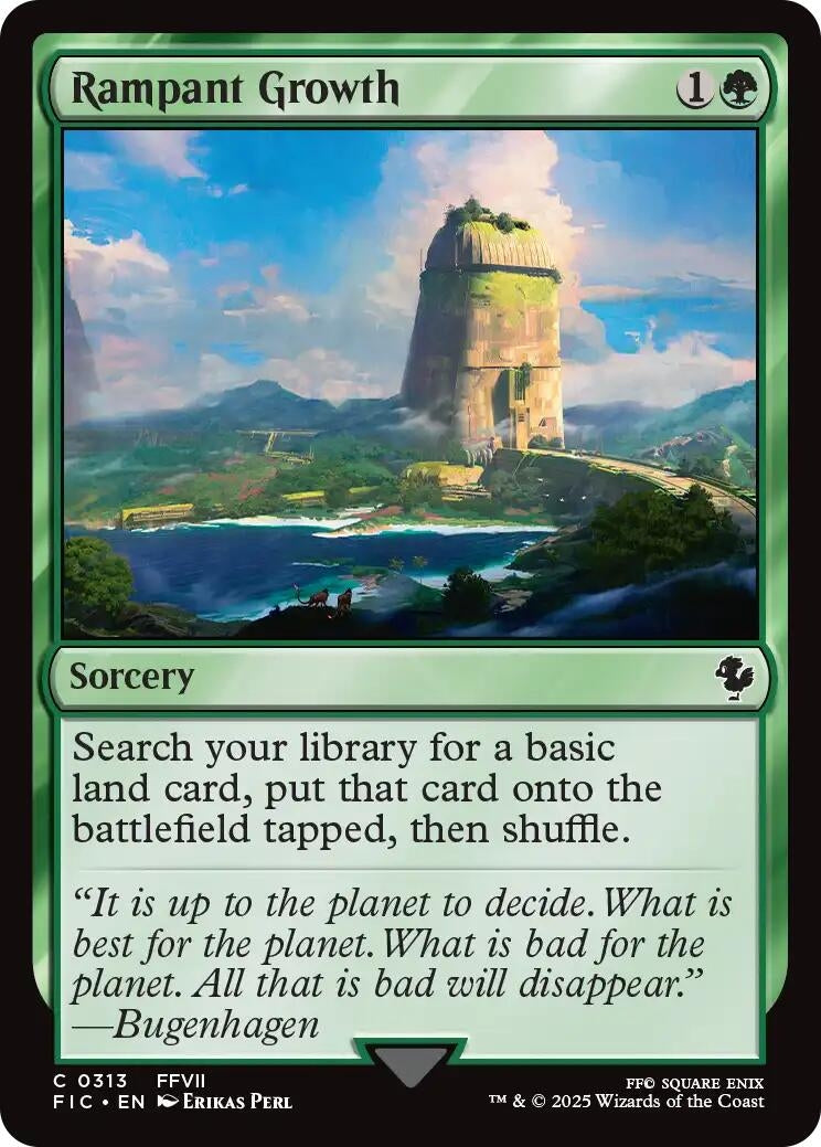 Image for Rampant Growth (313) [FINAL FANTASY] - Magic: The Gathering