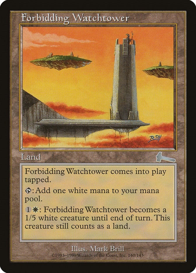 Image for Forbidding Watchtower (140) [Urza's Legacy] - Magic: The Gathering