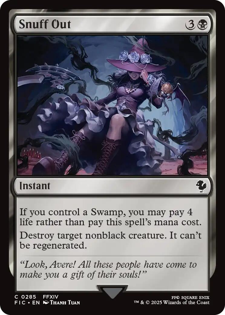 Image for Snuff Out (285) [FINAL FANTASY] - Magic: The Gathering