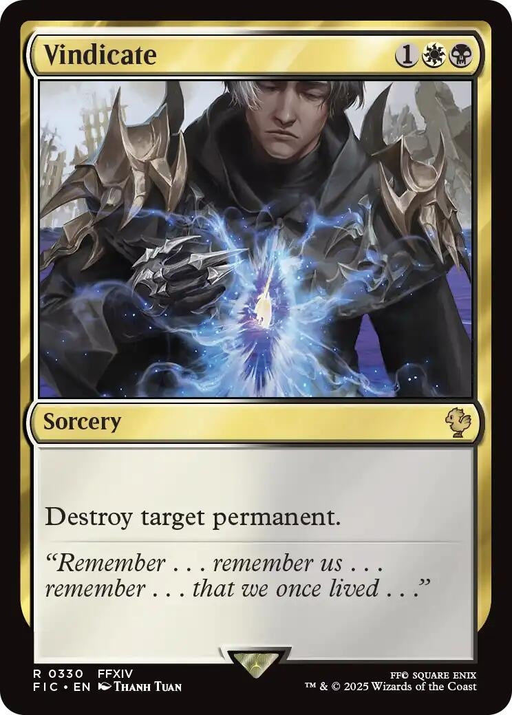 Image for Vindicate (330) [FINAL FANTASY] - Magic: The Gathering