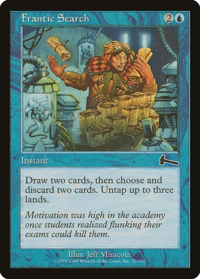 Image for Frantic Search (32) [Urza's Legacy] - Magic: The Gathering