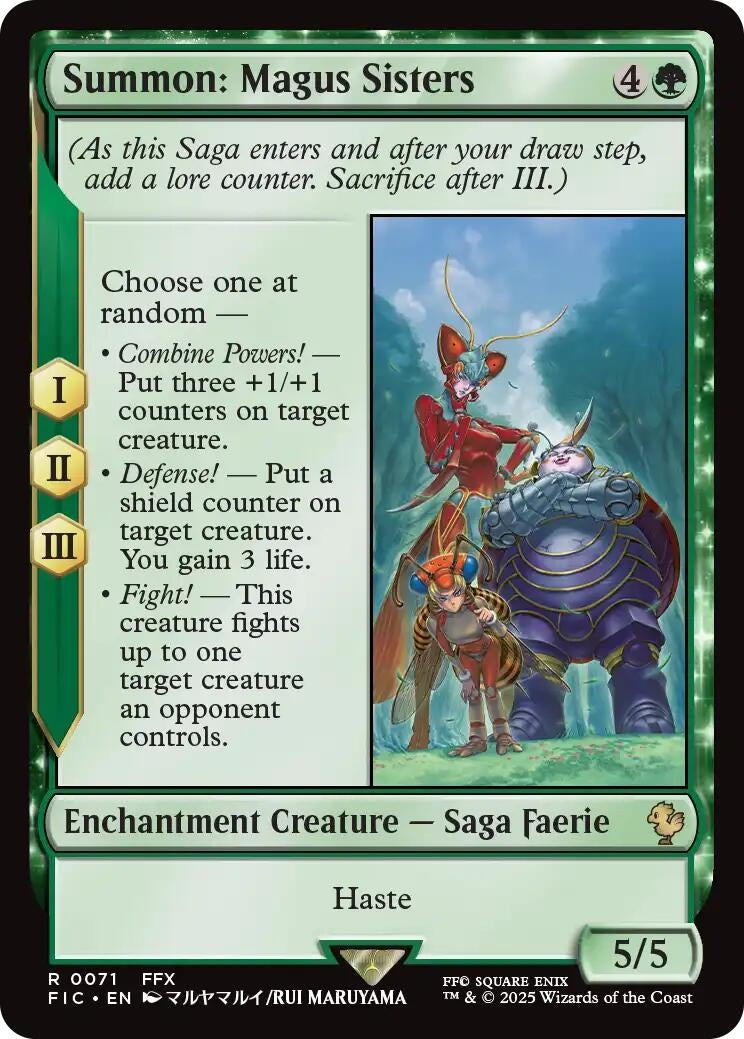 Image for Summon: Magus Sisters (71) [FINAL FANTASY] - Magic: The Gathering